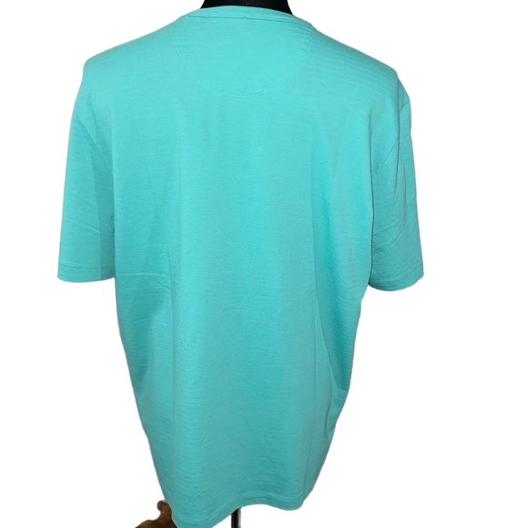 Tommy Bahama NWT Cotton Marlin Logo Short Sleeve T-Shirt in Cabo Teal-Size Large - Picture 6 of 8